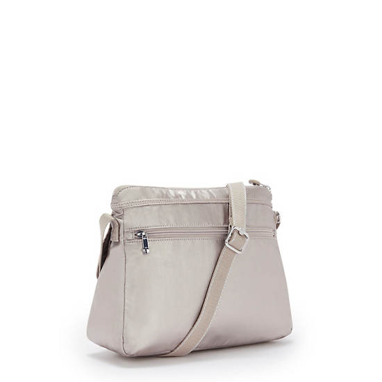 Kipling Aisling Metallic Crossbodytassen Zilver | België 2168FD